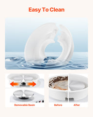 VEVOR Pottery Wheel, 28 cm Ceramic Wheel Forming Machine, 60-300 RPM Speed Adjustable Foot Pedal, Adjustable Lift Leg, Detachable Basin, Complete Tool Accessory Kit for Work Art Craft DIY, White