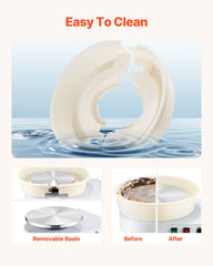 Pottery Wheel, 35 cm Ceramic Wheel Forming Machine, 60-300 RPM Speed Adjustable Foot Pedal, Adjustable Lift Leg, Detachable Basin, Complete Tool Accessory Kit for Work Art Craft DIY, White
