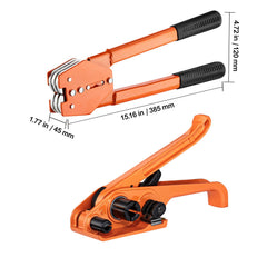 Banding Strapping Kit with Strapping Tensioner Tool, Banding Sealer Tool, 300 m Length PET Band, 300 Metal Seals, Pallet Packaging Strapping Banding Kit Banding Packaging Strapping for Packing