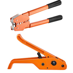 Banding Strapping Kit with Strapping Tensioner Tool, Banding Sealer Tool, 300 m Length PET Band, 300 Metal Seals, Pallet Packaging Strapping Banding Kit Banding Packaging Strapping for Packing
