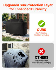 52 inch Grill Cover Heavy Duty BBQ Gas Grill Cover Outdoor Waterproof