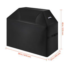 58 inch Grill Cover Heavy Duty BBQ Gas Grill Cover Outdoor Waterproof