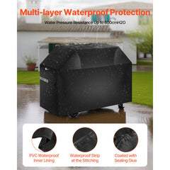48 inch Grill Cover Heavy Duty BBQ Gas Grill Cover Outdoor Waterproof