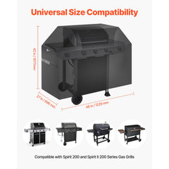 48 inch Grill Cover Heavy Duty BBQ Gas Grill Cover Outdoor Waterproof