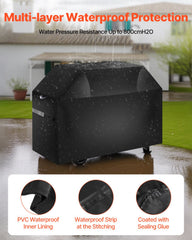48 inch Grill Cover Heavy Duty BBQ Gas Grill Cover Outdoor Waterproof