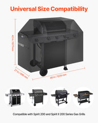 48 inch Grill Cover Heavy Duty BBQ Gas Grill Cover Outdoor Waterproof