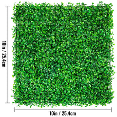 12PCS 10x10 inch Artificial Boxwood Panels, Boxwood Hedge Wall Mat,Artificial Grass Backdrop Wall, Privacy Hedge Screen UV Protected for Outdoor Indoor Garden Fence Backyard