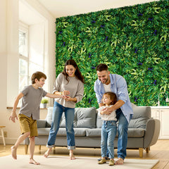 Artificial Grass Wall Panels, 8 PCS 20 x 20 inch, 3D Combination Greenery Boxwood Panel for Indoor Outdoor Green Decor & Ivy Fence Covering, Privacy Backdrop Wall Hedge Screen for Garden