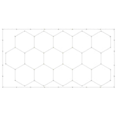 Hexagon Garage Lights 66300LM 15 Grids Honeycomb LED Shop Ceiling Light