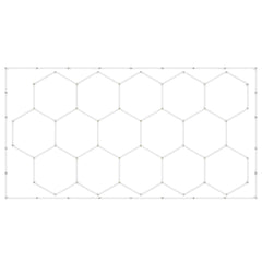 Hexagon Garage Lights 66300LM 15 Grids Honeycomb LED Shop Ceiling Light
