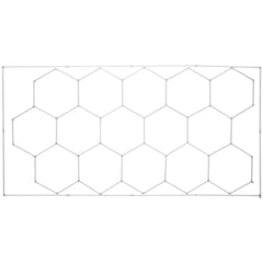 Hexagon Garage Lights 66300LM 15 Grids Honeycomb LED Shop Ceiling Light