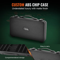 Poker Chip Set, 300-Piece Poker Set, Complete Poker Playing Game Set with Carrying  Case, Heavyweight 14 Gram Casino Clay Chips, Cards, Buttons and Dices, for Texas Hold'em, Blackjack, Gambling