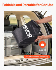 Truck Bed Cargo Bag, Waterproof 840D PVC, 130 x 102 x 55.5 cm (26 Cu. ft), Heavy Duty Cargo Bag for Truck Bed with Bungee Cords, Net and Carabiners, Fits a Variety of SUV & Pickup Trucks