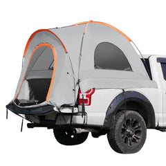 Truck Bed Tent, 5.5'-6' Pickup Truck Tent with Rain Layer and Carry Bag, Waterproof PU2000mm Double Layer Truck Tent for Camping, Accommodate 2-3 Person, for Camping Traveling Outdoor Activities