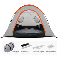 Truck Bed Tent, 5.5'-6' Pickup Truck Tent with Rain Layer and Carry Bag, Waterproof PU2000mm Double Layer Truck Tent for Camping, Accommodate 2-3 Person, for Camping Traveling Outdoor Activities