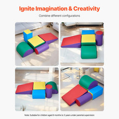 Climbing Toys 5 Piece Foam Climbing Blocks for Toddlers and Preschoolers