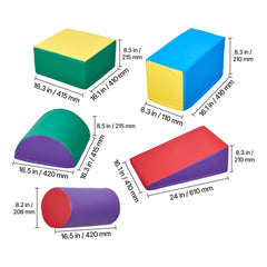 Climbing Toys 5 Piece Foam Climbing Blocks for Toddlers and Preschoolers