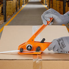 VEVOR Banding Strapping Kit with Strapping Tensioner Tool, Banding Sealer Tool, 100 m Length PP Band, 100 Metal Seals, Pallet Packaging Strapping Banding Kit, Banding Packaging Strapping for Packing