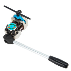 Brake Line Flaring Tool, 45 Degree Single, Double, and Bubble Flares for 3/16", 1/4", 5/16" and 3/8" Tube Size, Suitable for Soft Metal of Copper Lines