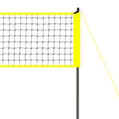 Outdoor Portable Volleyball Net System, Adjustable Height Steel Poles, Professional Volleyball Set with PVC Volleyball, Pump, Carrying Bag, Heavy Duty Volleyball Net for Backyard, Beach, Lawn
