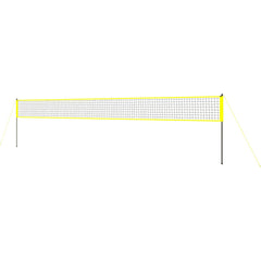 Outdoor Portable Volleyball Net System, Adjustable Height Steel Poles, Professional Volleyball Set with PVC Volleyball, Pump, Carrying Bag, Heavy Duty Volleyball Net for Backyard, Beach, Lawn