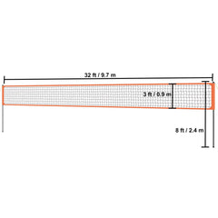 Outdoor Portable Volleyball Net System, Adjustable Height Aluminum Poles, Professional Volleyball Set with PVC Volleyball, Pump, Carrying Bag, Heavy Duty Volleyball Net for Backyard, Beach, Lawn