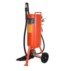 10 Gallon Heavy-Duty Sand Blaster, 60-110 PSI High Pressure Sandblaster, Portable Abrasive Blasting Tank, Air Sand Blasting Kit with 2 Ceramic Nozzles & 7.5ft Hose for Stain, Rust, Paint Removal