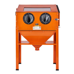 60 Gallon Sand Blasting Cabinet with Stand with Blasting Gun & 4 Nozzles