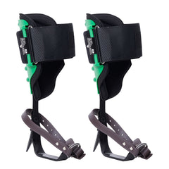 Tree Climbing Spikes, 1 Pair Alloy Steel Climbing Spurs, 350lbs Load Capacity Tree Climbing Gear with Straps and Spike Protectors, Arborist Equipment for Climbers, Hunting, Fruit Picking, Green