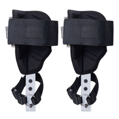 Tree Climbing Spikes, 1 Pair Aluminum Climbing Spurs, 350lbs Load Capacity Tree Climbing Gear with Straps and Spike Protectors, Arborist Equipment for Climbers, Hunting, Fruit Picking, White