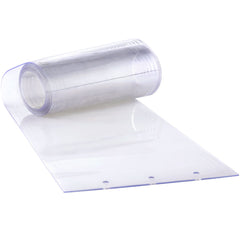 Strip Curtain, 213.4 cm Height x 122 cm Width, 2 mm Thickness, 8PCS Clear PVC Strip Door Curtain, Freezer Curtain, Plastic Door Strips for Walk in Freezers, Cooler, Warehouse, with 50% Overlap