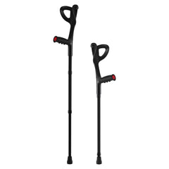 Forearm Crutches 10-Level Height Adjustable Walking Crutches 1 Pair 350LBS