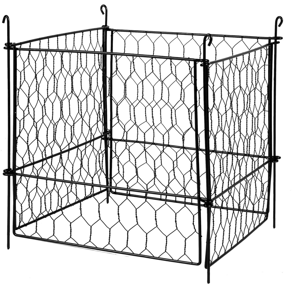 4 Pack Plant Protector from Animals, 13.4'' x 13.4'' Chicken Wire Plant Protector, Plant Cages for Outdoor Plants, Flowers & Vegetables, Keeps Bunny Chicken Squirrels Out, 16pcs Metal Mesh