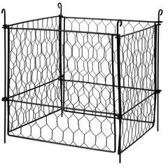 4 Pack Plant Protector from Animals, 13.4'' x 13.4'' Chicken Wire Plant Protector, Plant Cages for Outdoor Plants, Flowers & Vegetables, Keeps Bunny Chicken Squirrels Out, 16pcs Metal Mesh
