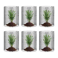 6 Pack Plant Protector from Animals, 320mm Dia. x 355mm H Chicken Wire Plant Protector, Plant Cages for Outdoor Plants, Flowers & Vegetables, Keeps Bunny Chicken Squirrels Out, 18pcs Metal Mesh