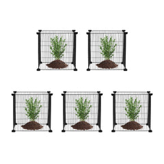 5 Pack Plant Protector from Animals, 390 mm x 390 mm Chicken Wire Plant Protector, Plant Cages for Outdoor Plants, Flowers & Vegetables, Keeps Bunny Chicken Squirrels Out, 20pcs Metal Mesh