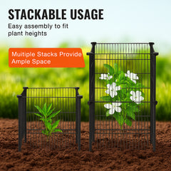 5 Pack Plant Protector from Animals, 390 mm x 390 mm Chicken Wire Plant Protector, Plant Cages for Outdoor Plants, Flowers & Vegetables, Keeps Bunny Chicken Squirrels Out, 20pcs Metal Mesh
