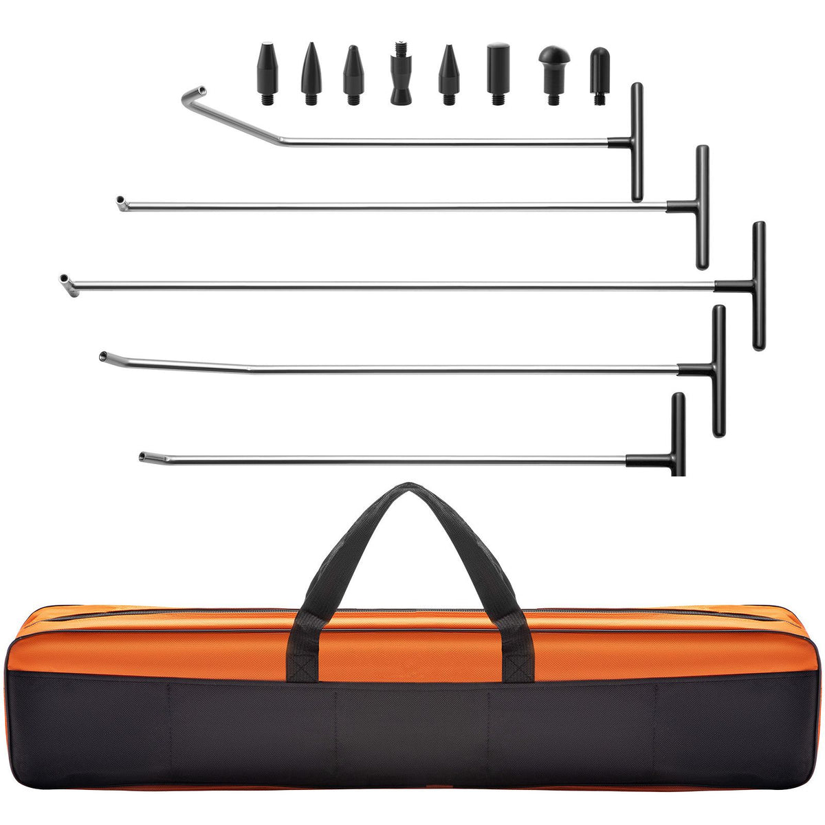 Rods Dent Puller Stainless Steel Paintless Repair Kits Hail Removal 13 PCS