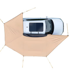 270 Degree Awning, 12.4 ㎡ Driver Side Vehicle Awning, Waterproof UV50+ Car Side Awnings with Carry Bag, All-Weather Free-Standing Overland Awnings Car Shelter for SUV Van Truck Camping