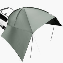 Vehicle Awning, Large 10' x 7' Shade Coverage Car Side Awning, PU2000mm UV50+ Car Awning with Extended Side Canopies and Portable Storage Bag, Suitable for Truck, SUV, Van, Campers