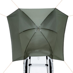 Vehicle Awning, Large 10' x 7' Shade Coverage Car Side Awning, PU2000mm UV50+ Car Awning with Extended Side Canopies and Portable Storage Bag, Suitable for Truck, SUV, Van, Campers