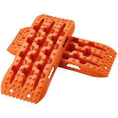 2PCS Traction Boards with PP for Mud Snow Sand Storage Bag Short Orange