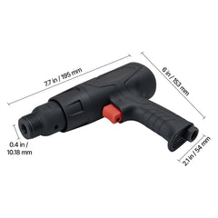 Air Hammer, 2500-2700BPM Pneumatic Hammer with 70mm Stroke & 4PCS 170mm Long Barrel Chisels, Pistol-Grip Compact Air Chisel Pneumatic Shovel Tool for Cutting Scraping Demolishing