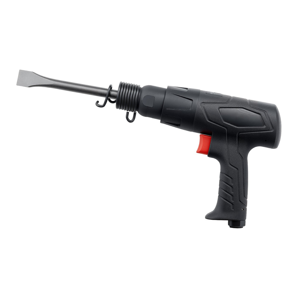 Air Hammer, 2500-2700BPM Pneumatic Hammer with 70mm Stroke & 4PCS 170mm Long Barrel Chisels, Pistol-Grip Compact Air Chisel Pneumatic Shovel Tool for Cutting Scraping Demolishing