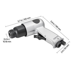Air Hammer, 4500BPM Pneumatic Hammer with Rust Removal Air Needle Scaler & 4PCS Chisels Round Shank, Lightweight & Compact Air Chisel Pneumatic Shovel Tool for Cutting Scraping Demolishing