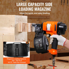 MCN55 Coil Siding Nailer 27mm to 57mm 15 Degree Pneumatic Nail Gun