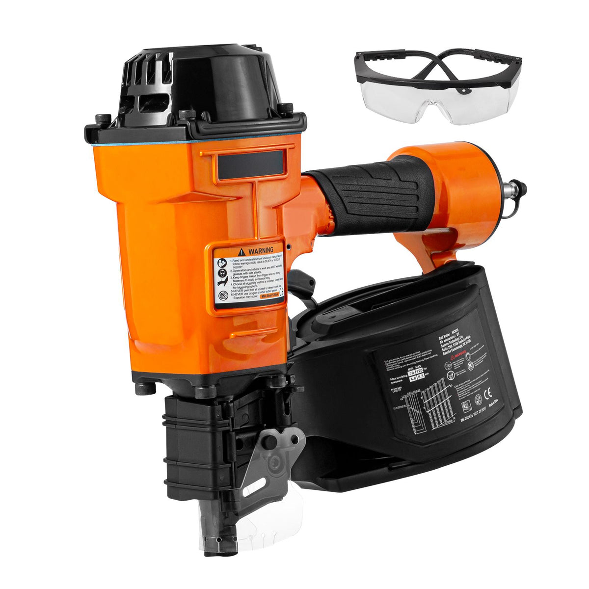 MCN70 Coil Siding Nailer 45mm to 70mm 15 Degree Pneumatic Nail Gun