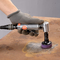 Air Angle Die Grinder, 1/4" Right Angle Die Grinder (20000RPM), Heavy Duty 90-Degree Angled Air Powered, 24PCS Discs for Grinding, Polishing, Deburring, Rust Removal