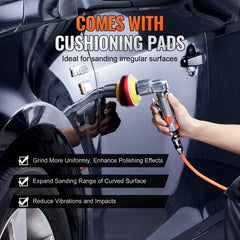 58PCS Air Sander Kit 1/2/3in Random Orbital Air Sander Polisher 15000r/min