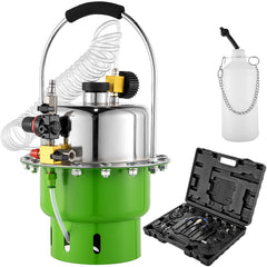 Pneumatic Air Pressure Bleeder, Brake Pressure Bleeding Tool Portable Brake and Clutch Bleeder Valve System Kit Garage Workshop Mechanics Brake Oil and Fluid Extractor Bleeder Tool